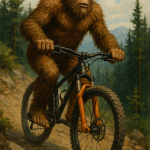 sasquatch on a bike
